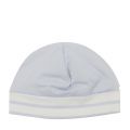 Baby Pale Blue Logo Stripe Soft Hat 38246 by BOSS from Hurleys