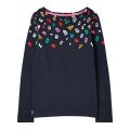 Womens Navy Harbour Leopard Print Top 111294 by Joules from Hurleys