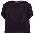 Boys Navy Large Eagle Logo L/s Tee Shirt 62459 by Armani Junior from Hurleys