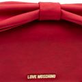 Womens Burgundy Bow Clutch Bag 10425 by Love Moschino from Hurleys