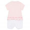 Girls Pale Pink Baby Bloomers Romper 102597 by BOSS from Hurleys