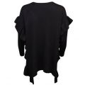 U Collection Womens Black Jersey Jumper 23208 by Forever Unique from Hurleys