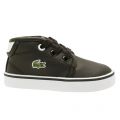 Infant Black & White Ampthill Trainers (4-9) 14299 by Lacoste from Hurleys