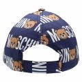 Boys Blue Toy Print Cap 36126 by Moschino from Hurleys