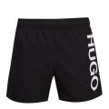 Mens Black Abas Logo Swim Shorts 57180 by HUGO from Hurleys