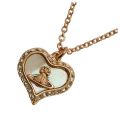 Womens White Mother Of Pearl & Rose Gold Petra Pendant 16297 by Vivienne Westwood from Hurleys