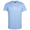 Mens Light Blue Big Logo Beach S/s T Shirt 23443 by BOSS from Hurleys