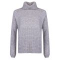 Casual Womens Grey Ikallah Roll Neck Knitted Jumper 28566 by BOSS from Hurleys