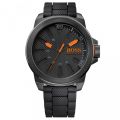 Mens Black Dial New York Silicone Strap Watch 23006 by BOSS Orange Watches from Hurleys