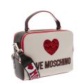 Womens Black Glitter Heart Crossbody Bag 35087 by Love Moschino from Hurleys