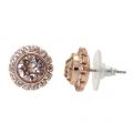 Womens Rose Gold & Vintage Sully Crystal Studs