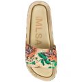 Womens Gold Floral Beach Slides 19444 by Melissa from Hurleys