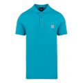 Casual Mens Blue Passenger Slim Fit S/s Polo Shirt 55007 by BOSS from Hurleys