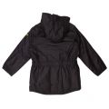 Boys Black Delta Waxed Jacket 12608 by Barbour from Hurleys