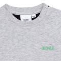Toddler Grey Marl Colour Block S/s T Shirt 104843 by BOSS from Hurleys