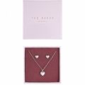 Womens Silver Amoria Sweetheart Necklace & Earrings Gift Set 34057 by Ted Baker from Hurleys