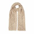 Womens Caramel Dalmation Print Metallic Scarf 89482 by Katie Loxton from Hurleys