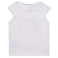 Girls White Printed Face S/s T Shirt 22615 by Mayoral from Hurleys