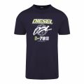Diesel Mens Navy T-Diegos-K34 S/s T Shirt 75207 by Diesel from Hurleys