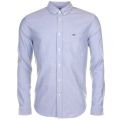 Mens Blue Oxford L/s Shirt 61798 by Lacoste from Hurleys