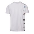 Athleisure Mens White Tee 9 Vertical Logo S/s T Shirt 42489 by BOSS from Hurleys