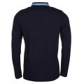 Athleisure Mens Black Melange Plisy Reg L/s Polo Shirt 19140 by BOSS from Hurleys