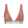 Womens Faded Red Grape CK1 Unlined Triangle Bralette 108337 by Calvin Klein from Hurleys
