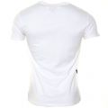 Mens White Eagle Photo Slim Fit S/s Tee Shirt 73034 by Armani Jeans from Hurleys