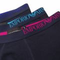Mens Marine Side Logo 3 Pack Boxers 78286 by Emporio Armani Bodywear from Hurleys