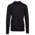 Mens Very Dark Navy Magnesium Knitted L/s Polo Shirt 93442 by Luke 1977 from Hurleys