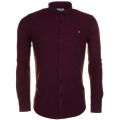 Mens Bordeaux Steen Slim Fit L/s Shirt 63634 by Farah from Hurleys