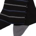 Mens Black Plain & Stripe 2 Pack Socks 58778 by Emporio Armani Bodywear from Hurleys