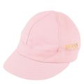 Baby Pink Logo Cotton Twill Cap 55902 by BOSS from Hurleys