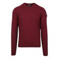 Mens Burgandy Lambswool Crew Neck Knitted Top 48878 by Paul And Shark from Hurleys