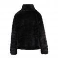 Womens Black Vialiba Faux Fur Jacket 96365 by Vila from Hurleys