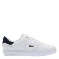 Mens White/Navy Powercourt 2.0 Trainers 110181 by Lacoste from Hurleys