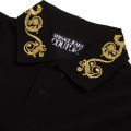 Mens Black Baroque Collar Regular Fit S/s Polo Shirt 55343 by Versace Jeans Couture from Hurleys