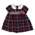 Baby Navy Plaid Bow Dress 48446 by Mayoral from Hurleys
