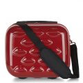Womens Red Hard Sided Lips Vanity Case 66672 by Lulu Guinness from Hurleys