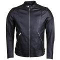 Mens Black L-Marton Leather Jacket 10581 by Diesel from Hurleys