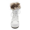 Womens White Monaco Low WP Boots 78311 by Moon Boot from Hurleys
