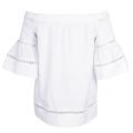 Womens White Off Shoulder Trim Top 20291 by Michael Kors from Hurleys