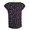 Womens Black Multi Eagle Print S/s T Shirt 29072 by Emporio Armani from Hurleys