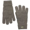 Mens Grey Branded Gloves 14669 by Lacoste from Hurleys