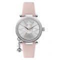 Womens Pink/Silver Orb Pastelle Leather Watch 44351 by Vivienne Westwood from Hurleys