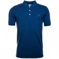 Mens Vivid Blue Woodford Marl S/s Polo Shirt
