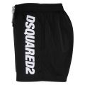 Mens Black Branded Leg Swim Shorts 59243 by Dsquared2 from Hurleys