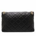 Womens Black Ocarina Quilted Shoulder Bag 75492 by Valentino from Hurleys