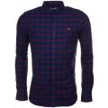 Mens Yale Geller Check Slim Fit L/s Shirt 63646 by Farah from Hurleys