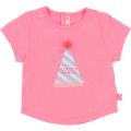 Baby Pink Party Hat S/s T Shirt 22142 by Billieblush from Hurleys